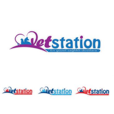 VET STATION VETERİNER KLİNİĞİ   LOGO  yarışmasına tasarımcı dream_design tarafından sunulan  tasarım 