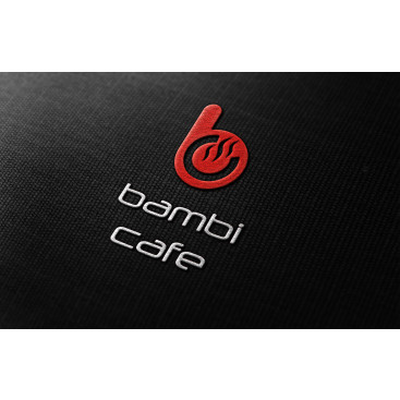 bambi cafe logo tasarım yarışmasına tasarımcı grafikseli tarafından sunulan  tasarım 