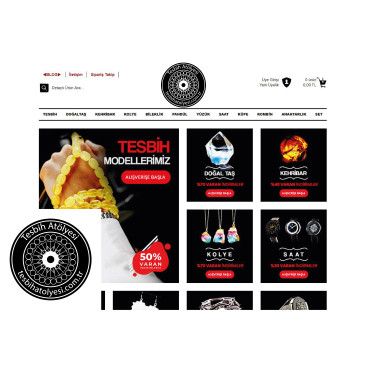 TESBİH ATÖLYESİ (tesbihatolyesi.com.tr) yarışmasına tasarımcı Logomotifim® tarafından sunulan  tasarım 