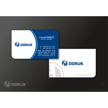 Doruk Yapı Aş. Logo, kartvizit tasarımı yarışmasına tasarımcı volkanKocaman tarafından sunulan  tasarım 