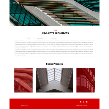 PROJECTS ARCHİTECTS - WEB TASARIM YARIŞ! yarışmasına tasarımcı tuportfolyo tarafından sunulan  tasarım