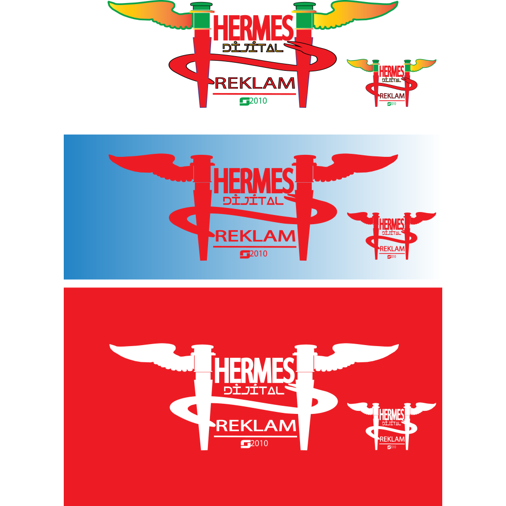 Hermes logo ve kurumsal kimlik yarışması yarışmasına ekiyakli tarafından girilen tasarım
