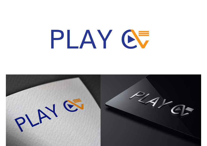 Videolu CV platformu için logo tasarımı yarışmasına tasarımcı KUMANOVAart tarafından sunulan  tasarım 