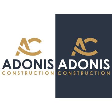 Adonis Construction Logo Tasarımı yarışmasına tasarımcı melek gümüş tarafından sunulan  tasarım 