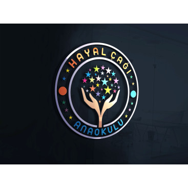 Anaokulu Logosu yarışmasına tasarımcı hbgrafik tarafından sunulan  tasarım 