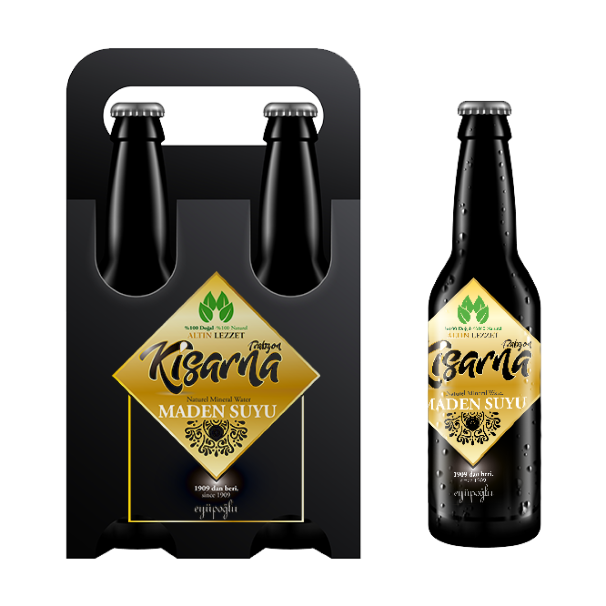 Tasarlayan EFLATUN™-kisarna maden suyu için logo çalışması