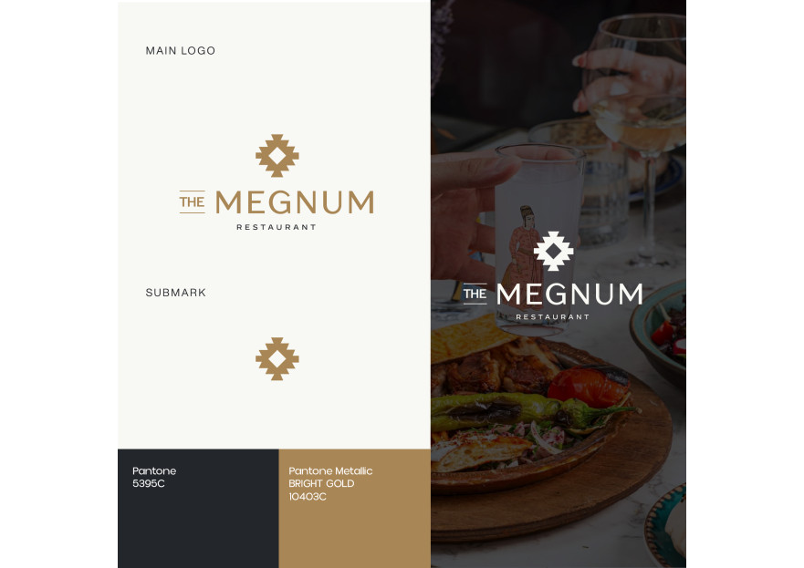 The Megnum Restoranı İçin Logo Tasarım. yarışmasına tasarımcı redsockset tarafından sunulan  tasarım 