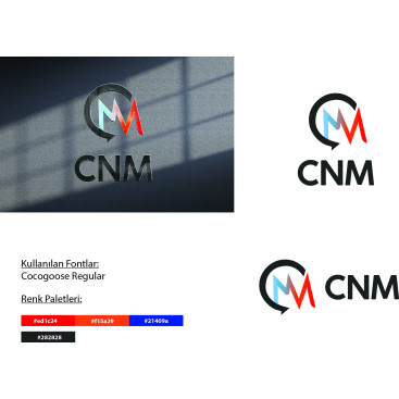CNM inşaat ve dış ticaret logosu yarışmasına tasarımcı ecemustabas tarafından sunulan  tasarım 