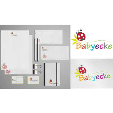 Logo+Kurumsal Kimlik Online Bebek Magaza yarışmasına tasarımcı X203 tarafından sunulan  tasarım 