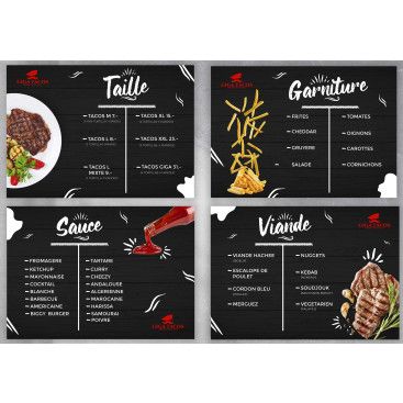 Fast Food Menüsü Tasarimi yarışmasına tasarımcı kreatifekspres tarafından sunulan  tasarım 