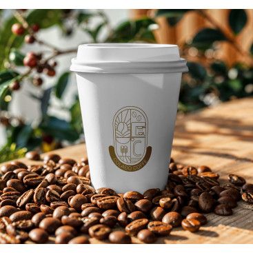 Kahve zinciri markamızın logo tasarımı yarışmasına tasarımcı hilaldesignn tarafından sunulan  tasarım 