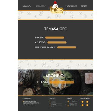 YUMURTA FİRMAMIZA WEB TASARIM yarışmasına tasarımcı Alegro tarafından sunulan  tasarım 