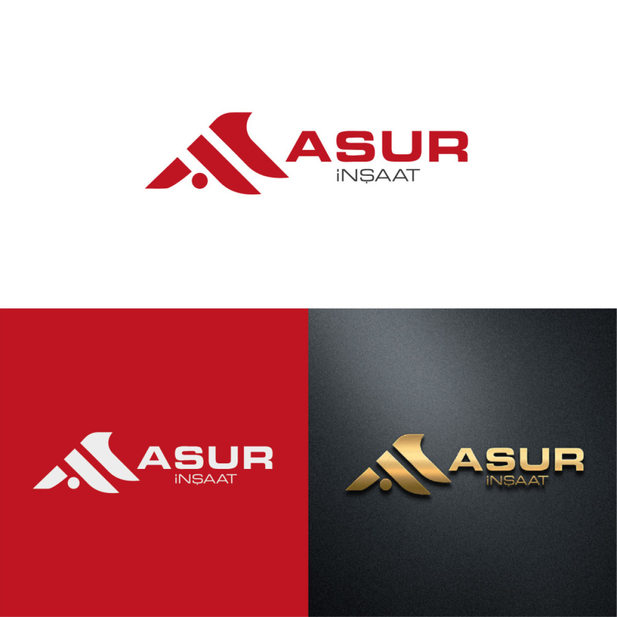 Tasarlayan GCLONR-ASUR İNŞAAT İÇİN LOGO TASARIM