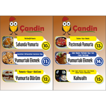 Yemek Menu Brosur yarışmasına tasarımcı İshakgndgd tarafından sunulan  tasarım