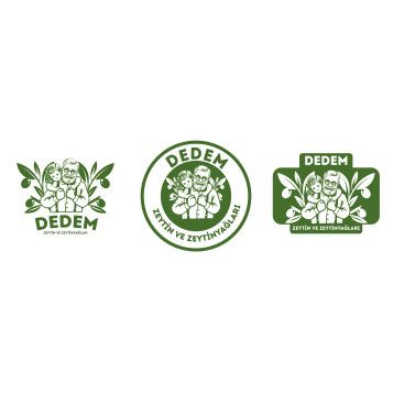 dedem zeytin ve zeytinyağlari için logo yarışmasına tasarımcı GIH tarafından sunulan  tasarım 