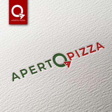APERTO PİZZA LOGOSUNU ARIYOR yarışmasına tasarımcı pinkselldesign tarafından sunulan  tasarım 