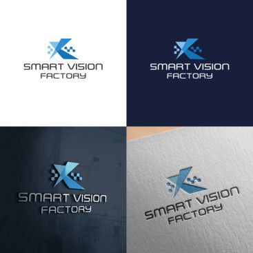 Smart Vision Factory için Logo Tasarımı yarışmasına tasarımcı GCLONR tarafından sunulan  tasarım 