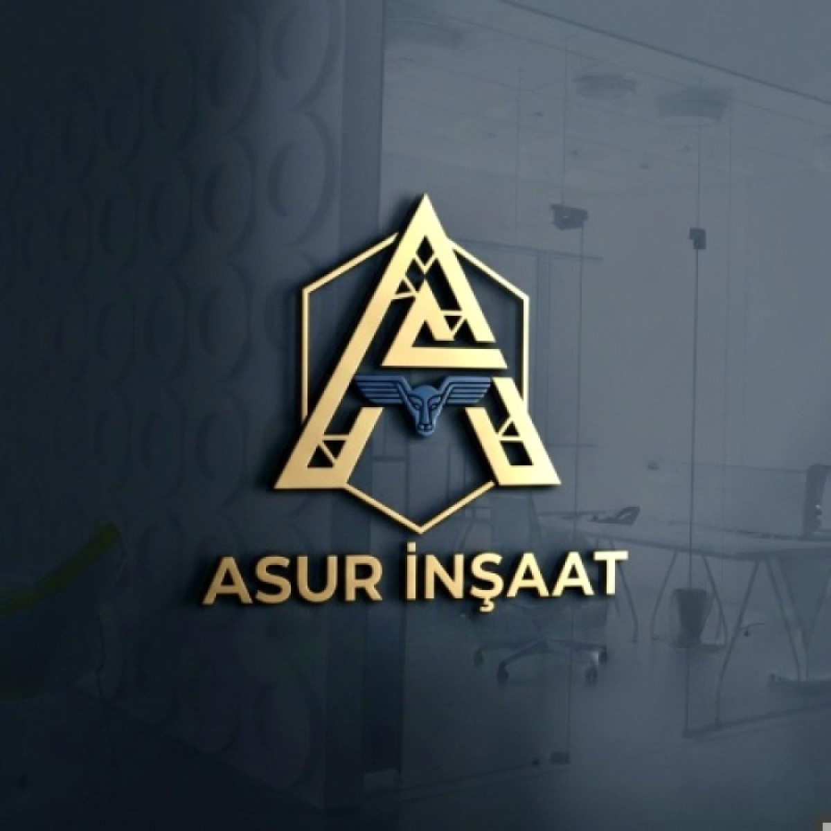 Tasarlayan Ökmenizmm-ASUR İNŞAAT İÇİN LOGO TASARIM