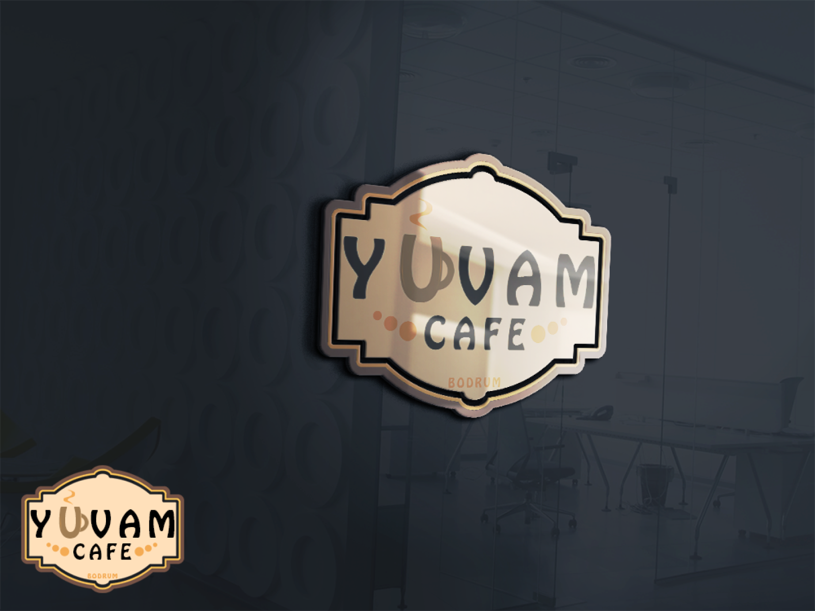 Tasarlayan ΛTLΛS™-Bodrum da Minimal  Cafe