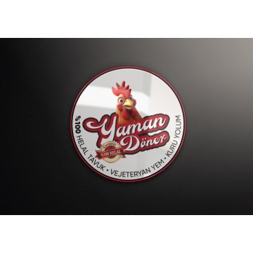 Kuru Yolum Helal Tavuk Döner Markası  yarışmasına tasarımcı GCLONR tarafından sunulan  tasarım 