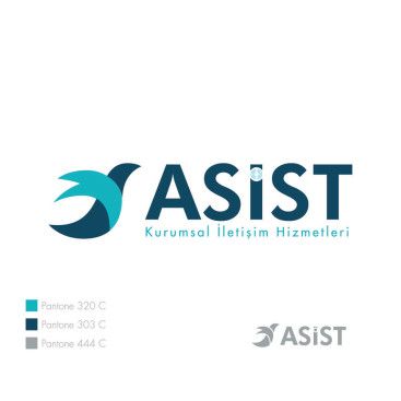 ASİST KURUMSAL İLETİŞİM İÇİN LOGO yarışmasına tasarımcı N7000 tarafından sunulan  tasarım 