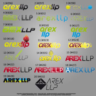 AREX LLP Logo Tasarımı yarışmasına tasarımcı onderesetekin tarafından sunulan  tasarım 