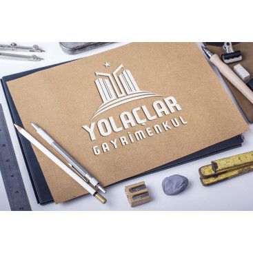 Gayrimenkul logo ve kartvizit tasarımı yarışmasına tasarımcı wAres tarafından sunulan  tasarım 