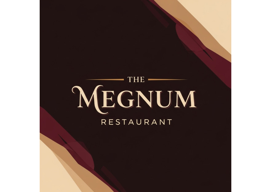 The Megnum Restoranı İçin Logo Tasarım. yarışmasına tasarımcı Freelancetasarim tarafından sunulan  tasarım 
