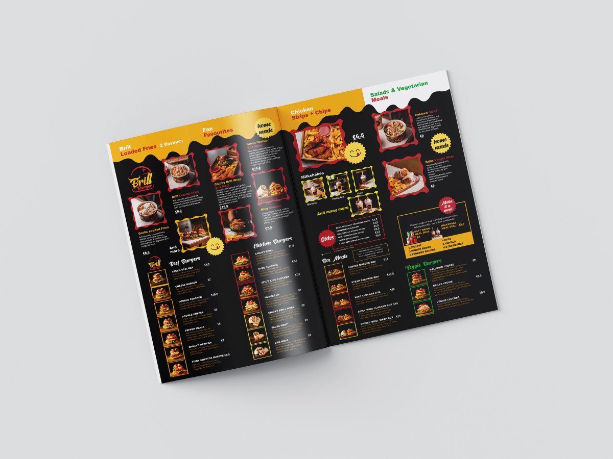 Tasarlayan Bbusra21-Burger Restoran Menu Tasarimi 