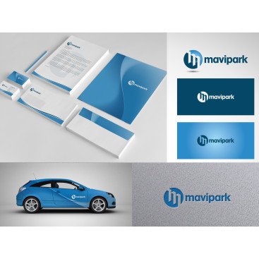 Mavipark-Logo, Amblem ve Kurumsal Kimlik yarışmasına tasarımcı yeliztasarım tarafından sunulan  tasarım 