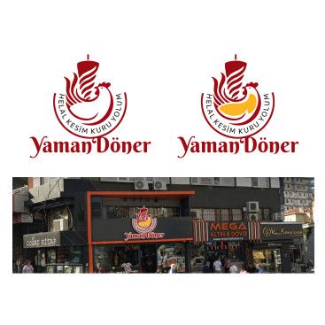 Kuru Yolum Helal Tavuk Döner Markası  yarışmasına tasarımcı grafikodam tarafından sunulan  tasarım 