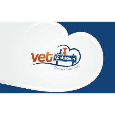 VET STATION VETERİNER KLİNİĞİ   LOGO  yarışmasına tasarımcı Trgy tarafından sunulan  tasarım 