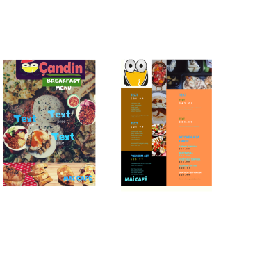 Yemek Menu Brosur yarışmasına tasarımcı snaleus tarafından sunulan  tasarım