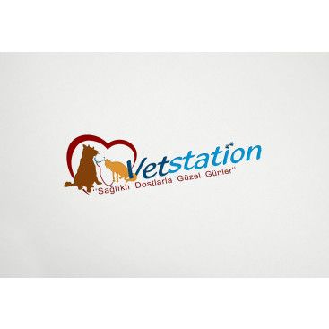 VET STATION VETERİNER KLİNİĞİ   LOGO  yarışmasına tasarımcı grafikseli tarafından sunulan  tasarım 