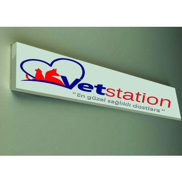 VET STATION VETERİNER KLİNİĞİ   LOGO  yarışmasına tasarımcı dream_design tarafından sunulan  tasarım 