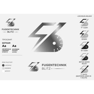 Beton derz kesme firmasi icin logo yarışmasına tasarımcı Floyn tarafından sunulan  tasarım 