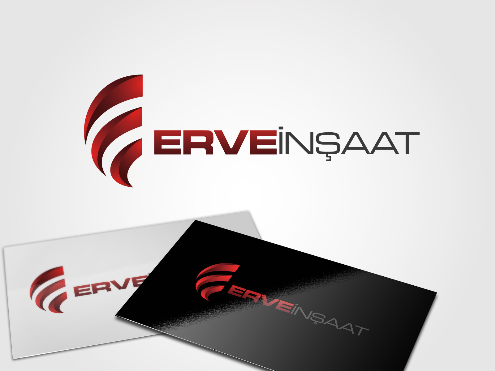 Tasarlayan yeliztasarım-ERVE İnşaat İçin Logo+KurumsalKimlik