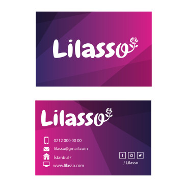 ''LİLASSO'' MARKASI İÇİN LOGO-KARTVİZİT yarışmasına tasarımcı 8888 tarafından sunulan  tasarım