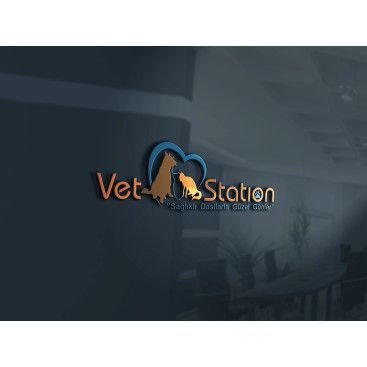 VET STATION VETERİNER KLİNİĞİ   LOGO  yarışmasına tasarımcı grafikseli tarafından sunulan  tasarım 