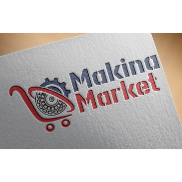 MAKİNA MARKET İSİMLİ ŞİRKETİMİZE LOGO  yarışmasına tasarımcı İshakgndgd tarafından sunulan  tasarım 
