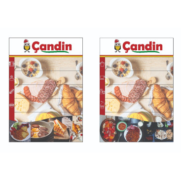 Yemek Menu Brosur yarışmasına tasarımcı gözlemci tarafından sunulan  tasarım