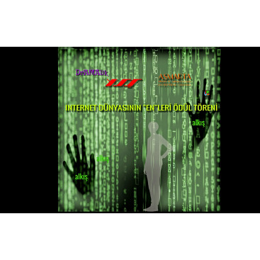 Ödül töreni stand tasarımı yarışmasına tasarımcı YSS tarafından sunulan  tasarım 