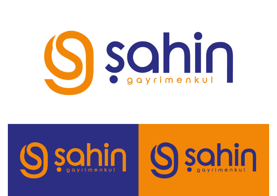 Şahin Gayrimenkul Logo + Kurumsal Kimlik yarışmasına tasarımcı melek gümüş tarafından sunulan  tasarım 