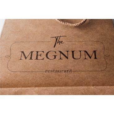 The Megnum Restoranı İçin Logo Tasarım. yarışmasına tasarımcı hilalcabas tarafından sunulan  tasarım 