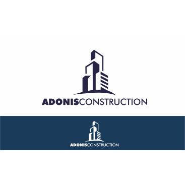 Adonis Construction Logo Tasarımı yarışmasına tasarımcı ErcanH tarafından sunulan  tasarım 