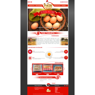YUMURTA FİRMAMIZA WEB TASARIM yarışmasına tasarımcı ΛTLΛS™ tarafından sunulan  tasarım 