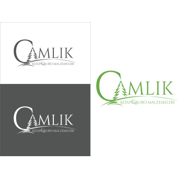 ÇAMLIK KİTAP-KIRTASİYE İÇİN LOGO TASARIM yarışmasına tasarımcı SantaCrea tarafından sunulan  tasarım 