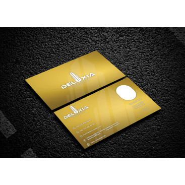 DELUXIA GAYRİMENKUL KARTVİZİT TASARIMI yarışmasına tasarımcı Gromedya Tasarım tarafından sunulan  tasarım 