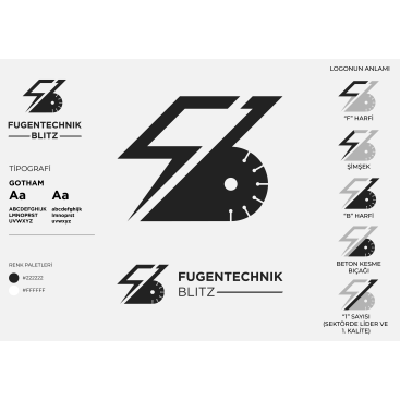 Beton derz kesme firmasi icin logo yarışmasına tasarımcı Floyn tarafından sunulan  tasarım 