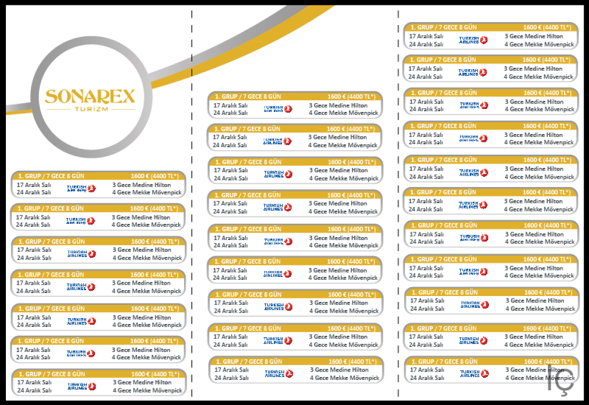 Tasarlayan fuzuli-Tur Programları Broşürü